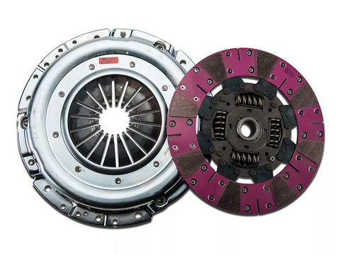 2007-2014 Mustang GT500 Exedy Mach 600 Stage 2 Cerametallic Clutch Kit with Cushion Button Disc, 8-Bolt Flywheel and Hydraulic Throwout Bearing; 26-Spline