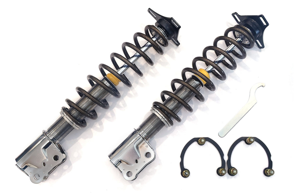 2015-2026 KellTrac Long Travel Drag Coilover Kit, Front, NO BOOST