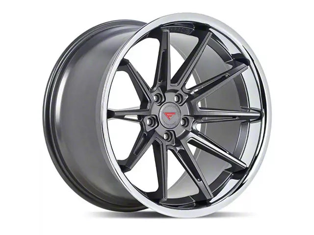 2005-2025 Ferrada Wheels CM2 Matte Graphite with Chrome Lip Wheel