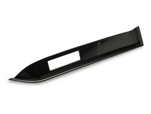 2015-2023 Mustang SpeedForm Passenger Dash Trim; Carbon Fiber Style