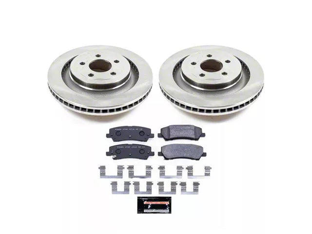 2015-2023 Mustang GT, EcoBoost w/ Performance Pack PowerStop Track Day Brake Rotor and Pad Kit; Rear
