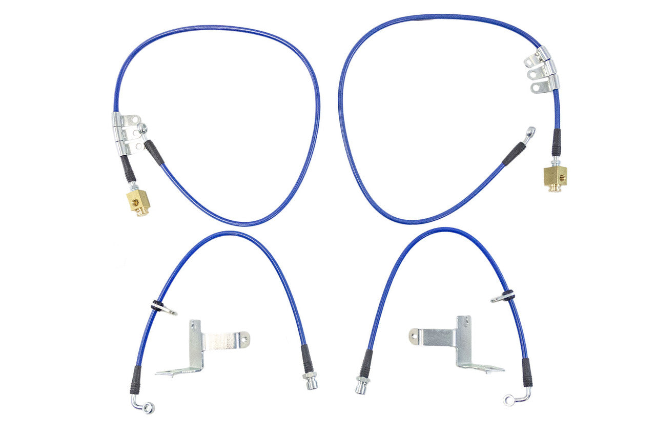 2024-2025 Steeda Mustang GT/Dark Horse MagneRide Braided Stainless Brake Line Kit