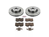 2015-2020 Mustang GT w/o Performance Pack, EcoBoost w/ Performance Pack PowerStop OE Replacement Brake Rotor and Pad Kit; Front