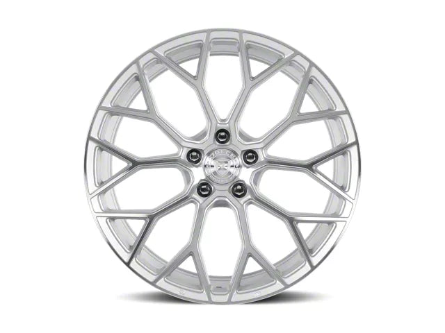 2005-2025 Dolce Performance Pista Gloss Silver Machined Face Wheel; 19x8.5; 35mm Offset