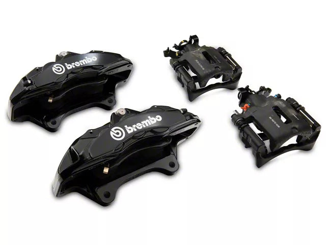 2005-2014 Ford Performance Brembo 6-Piston 15-Inch Big Brake Upgrade Kit; Gloss Black Calipers