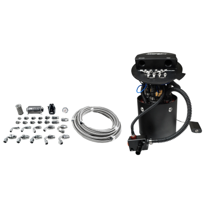 2011-2025 Mustang DeatschWerks X3 Series Fuel Pump Module with Triple DW400s Pump and PTFE Plumbing Kit