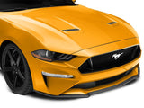 2018-2023 Mustang Replacement Front Bumper Chin Spoiler; Carbon Black