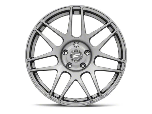 2005-2025 Forgestar F14 Drag Gunmetal Wheel; Front Only; 18x5; -23mm Offset