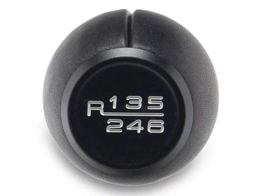 2024-2025 Mustang GT, Dark Horse SpeedForm 6-Speed Leather Shift Knob