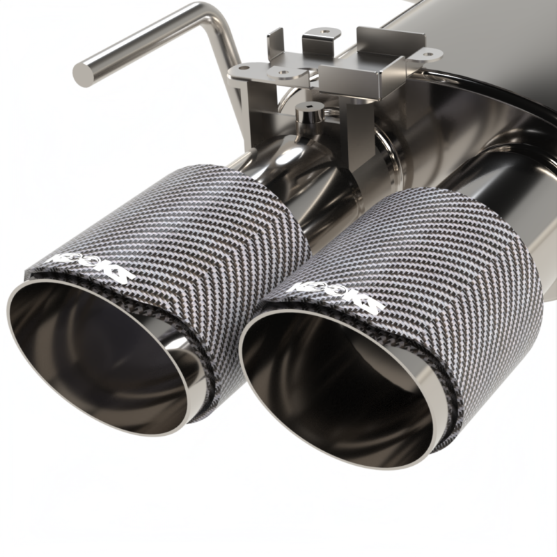 2018-2025 Mustang GT Kooks 3" Valved Touring Catback Exhaust w/ Carbon Tips