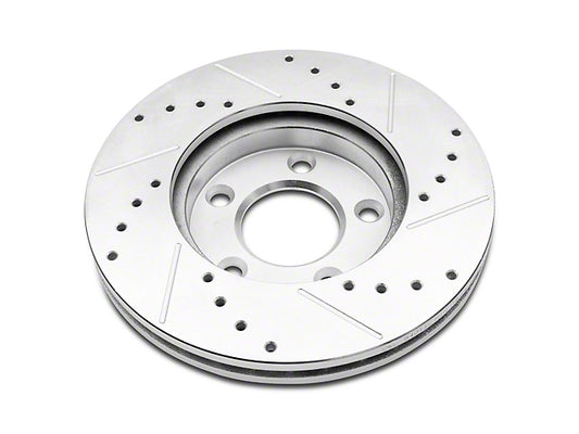 1994-2004 C&L Super Sport Cross-Drilled and Slotted Rotors; Front Pair