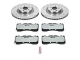2015-2023 Mustang GT w/ Performance Pack PowerStop Z26 Street Warrior Brake Rotor and Pad Kit; Front and Rear