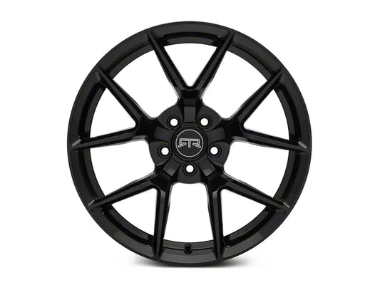 2005-2025 RTR Tech 5 Gloss Black Wheel; Rear Only; 19x10.5; 45mm Offset