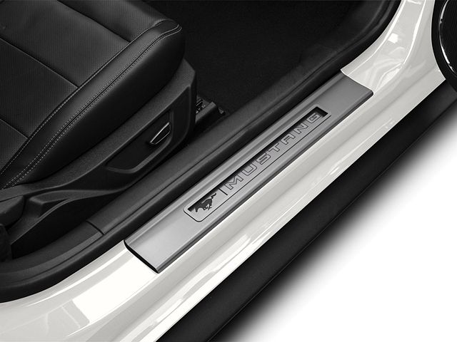 2015-2023 Mustang SpeedForm Illuminated Door Sill Plate Covers; White