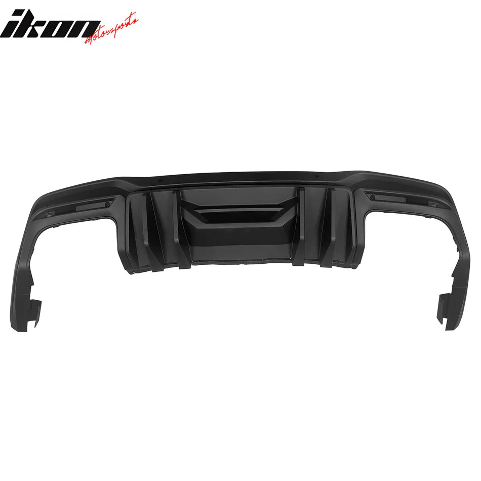2024-2026 Ford Mustang Competition Style Matte Black Rear Diffuser PP