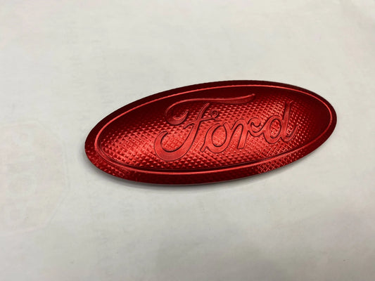 2020+ Explorer Ford Billet Badge (Rear) – Red