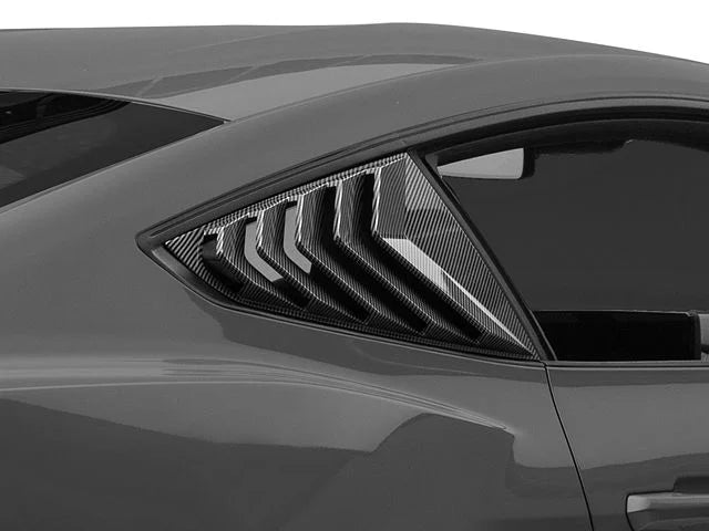 2024-2025 Mustang SpeedForm Sport Quarter Window Louvers Carbon Fiber Appearance