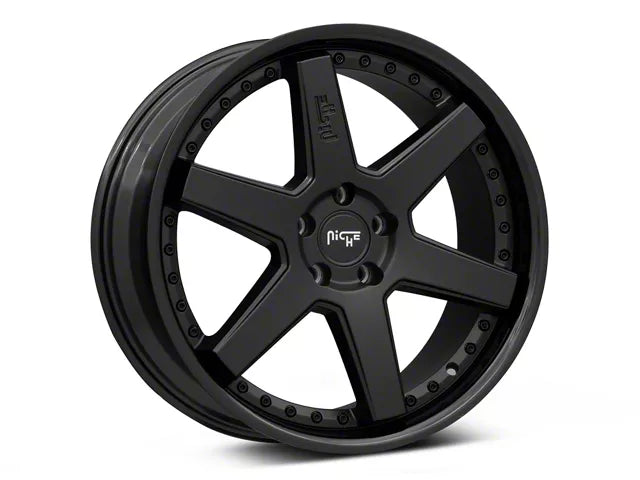 2005-2025 Niche Altair Gloss Black with Matte Black Lip Wheel; 20x9; 35mm Offset