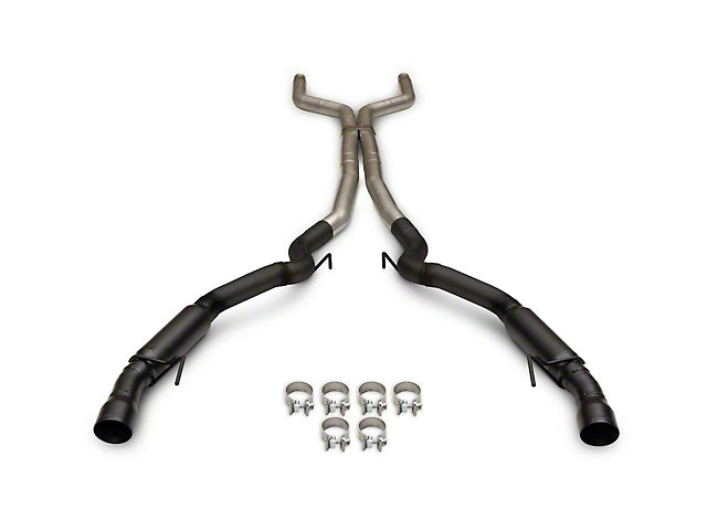 2024-2025 Mustang GT w/o Active Flowmaster Outlaw Cat-Back Exhaust System with Black Tips