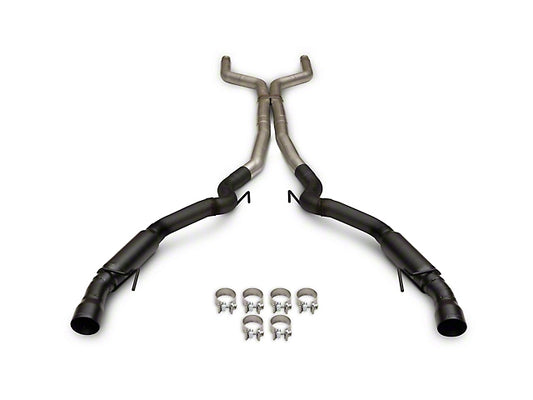2024-2025 Mustang GT w/o Active Flowmaster Outlaw Cat-Back Exhaust System with Black Tips