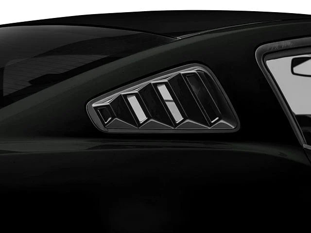 2010-2014 Quarter Window Louvers; Gloss Black