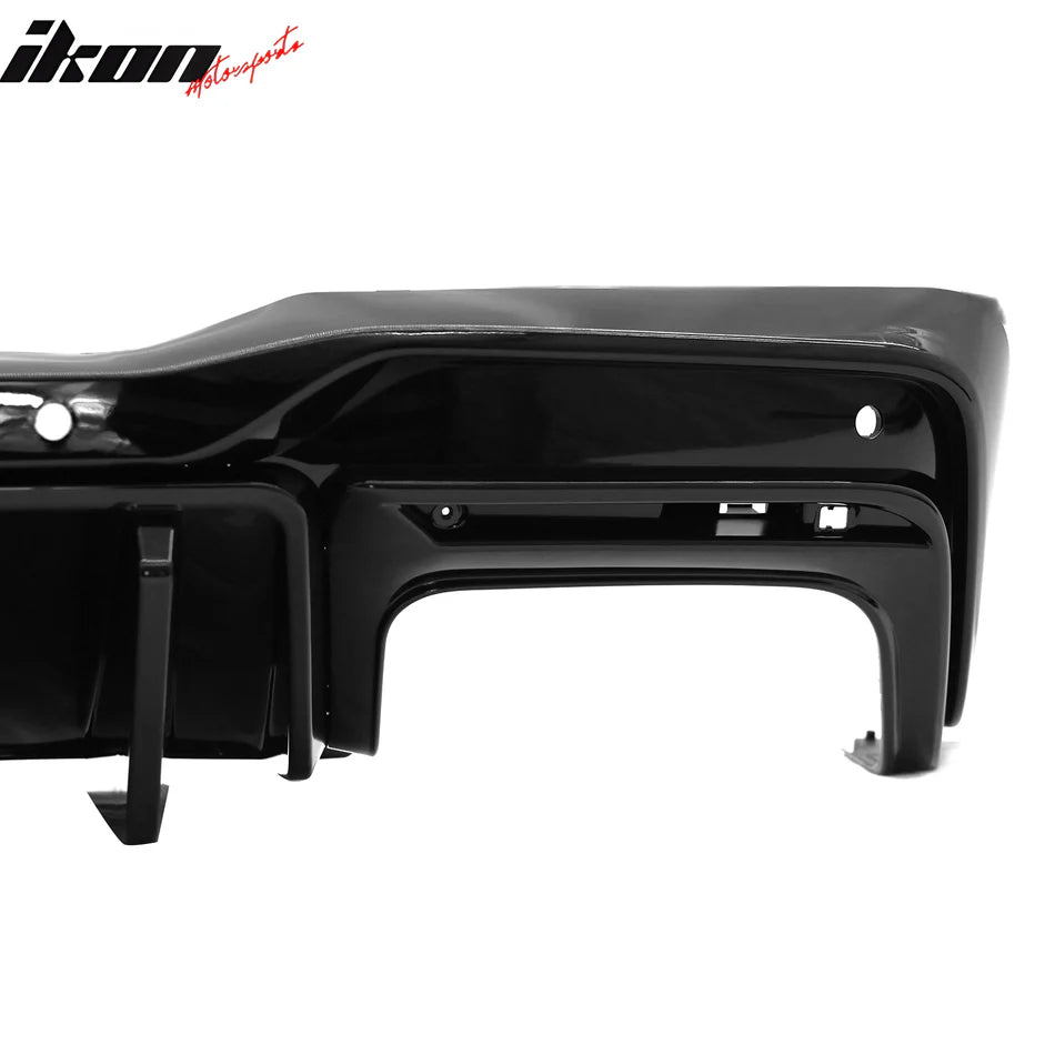 2024-2026 Ford Mustang Competition Style Gloss Black Rear Diffuser PP