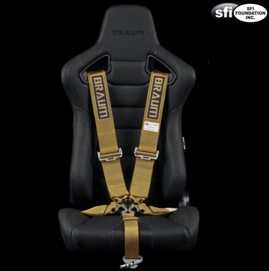 Braum 5 Point 3" SFI Approved Racing Harness