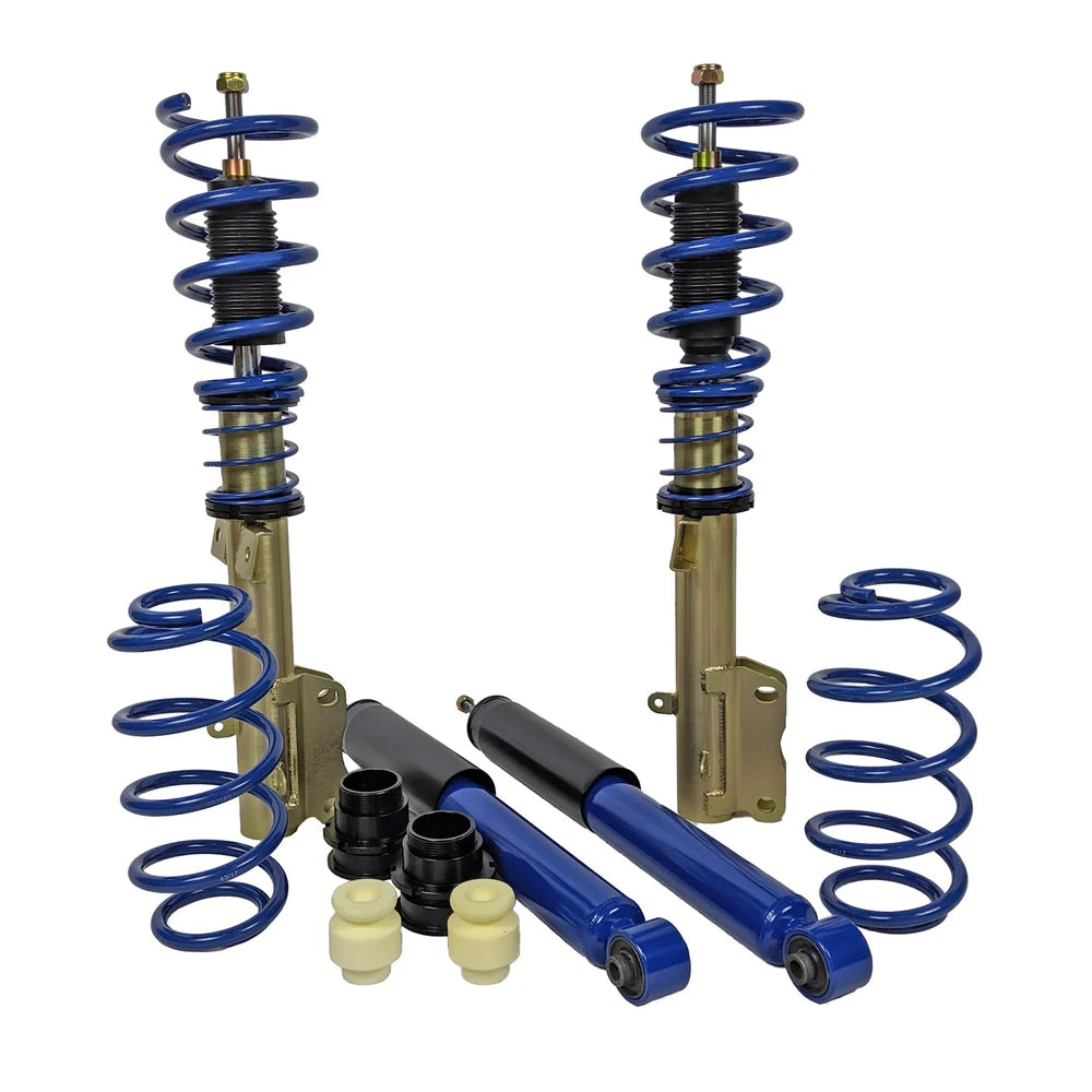 2011-2014 Mustang Front & Rear J&M Ride Height Adjustable Performance Struts & Shocks