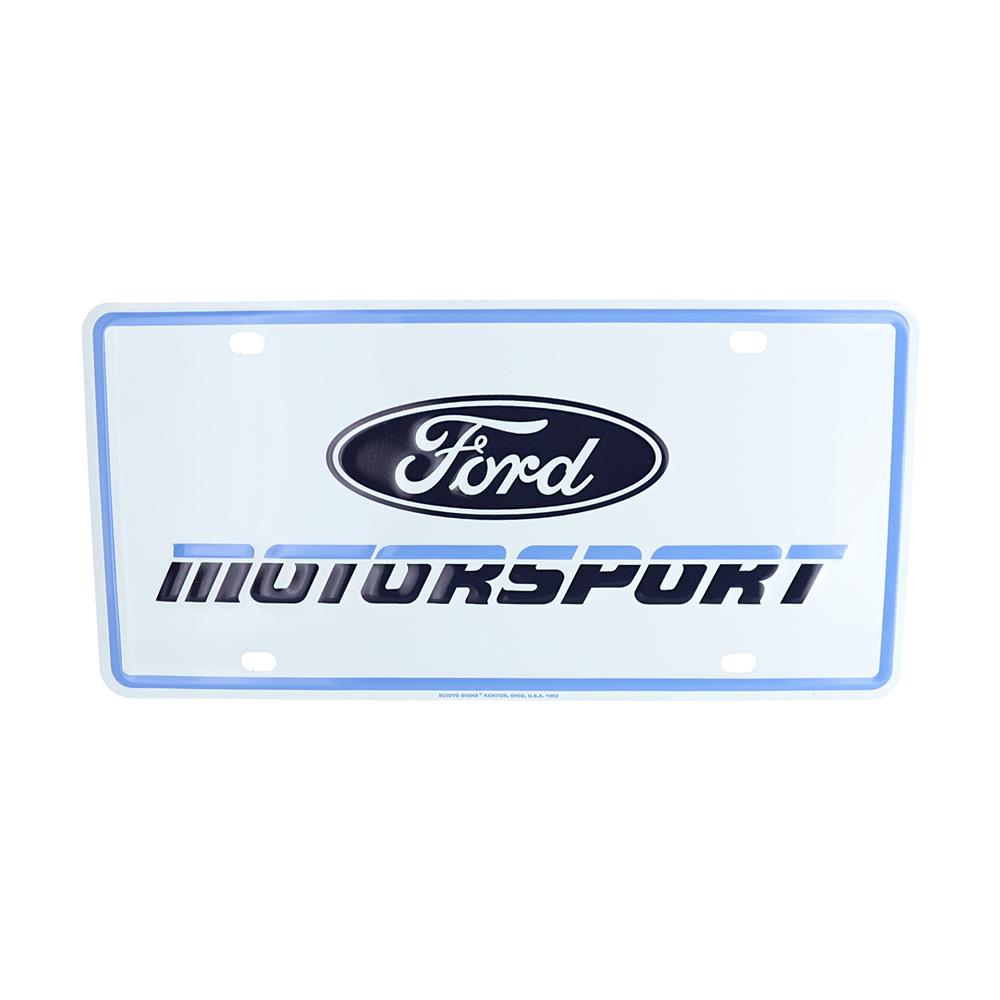 Ford Motorsport License Plate Two Tone