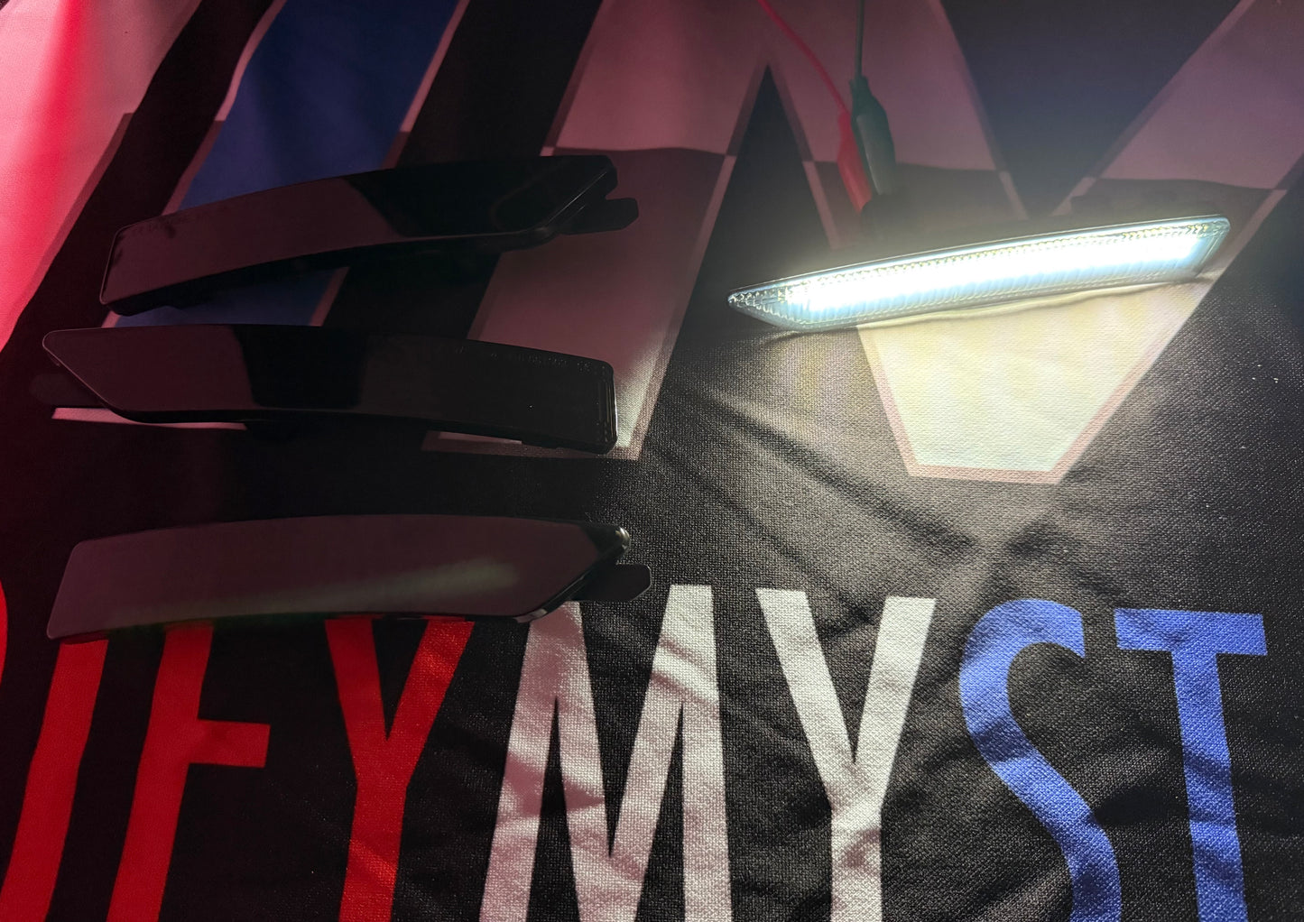 2024-2026 Ford Mustang Side Markers; WHITE LED