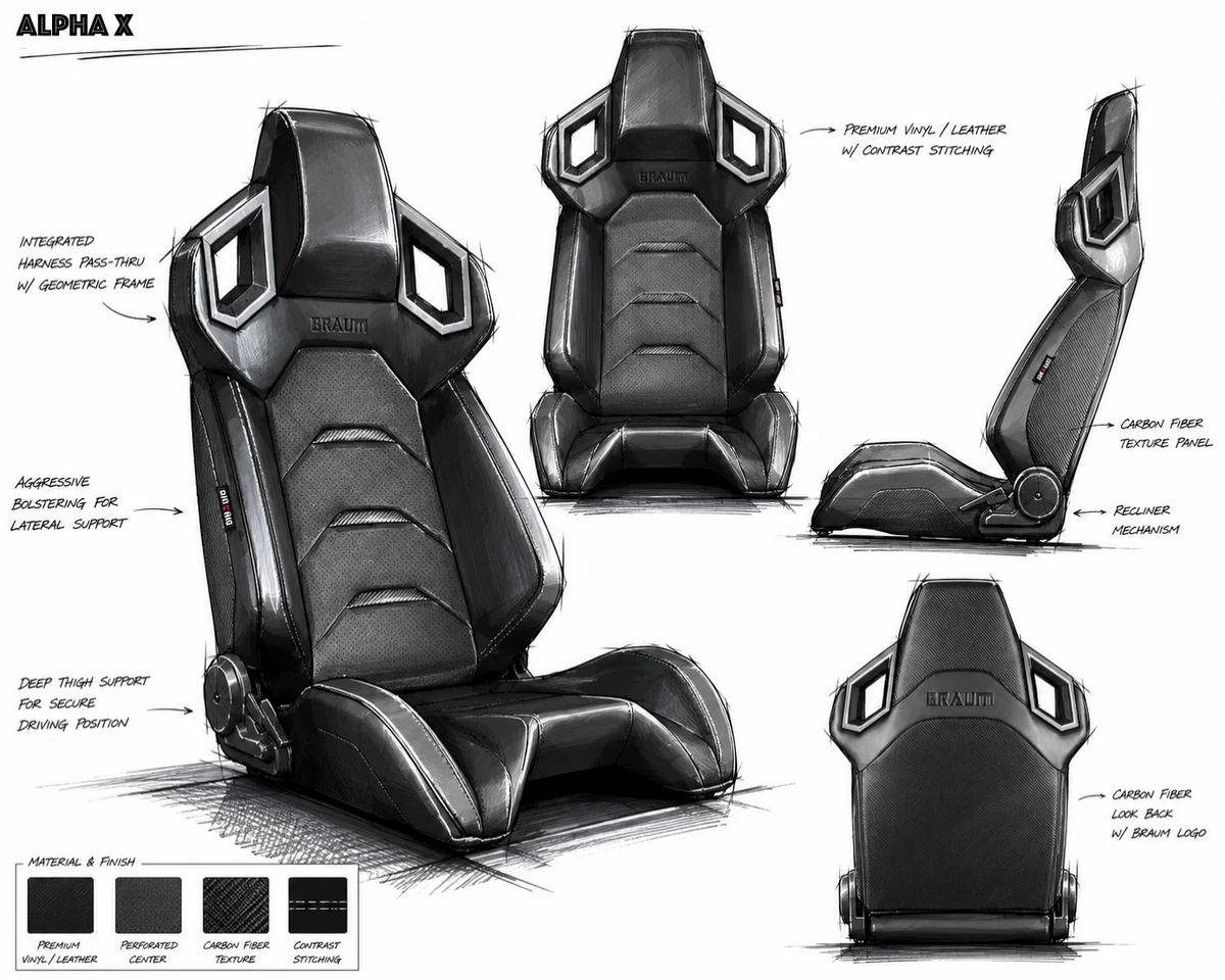 Braum Alpha X Series Sport Seats