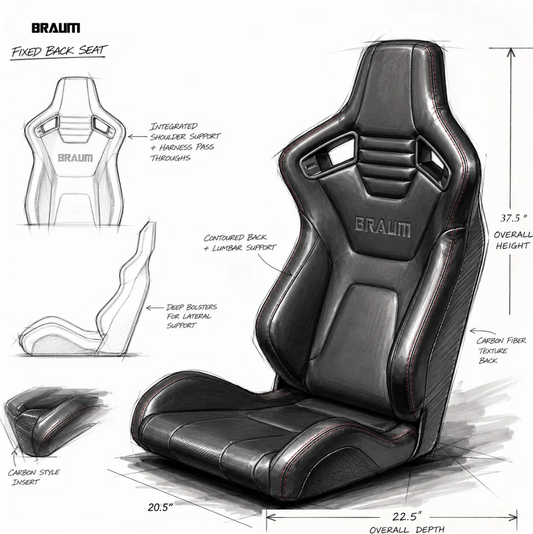 Braum Elite Series Fixed Back Sport Seat