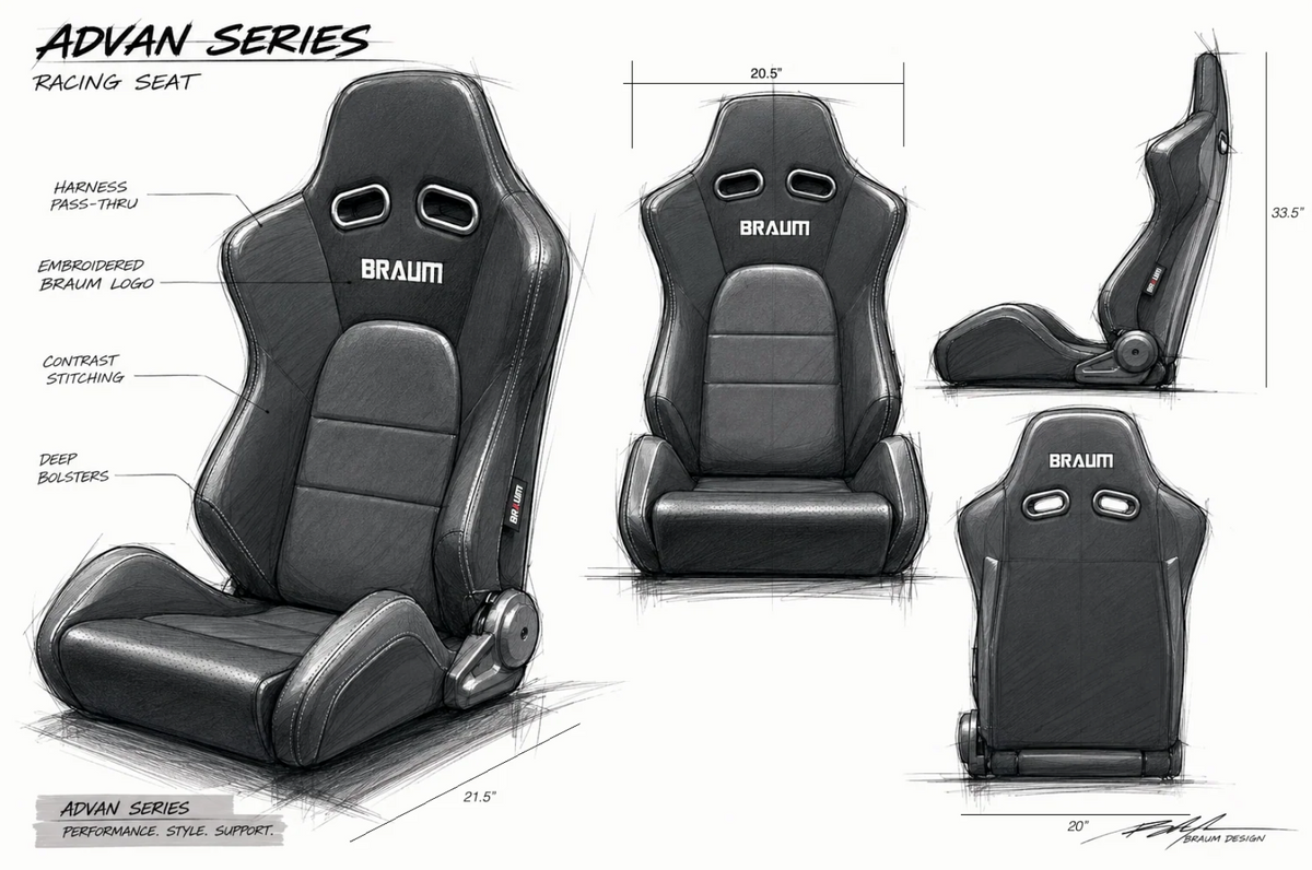 Braum ADVAN Series Sport Reclinable Seats