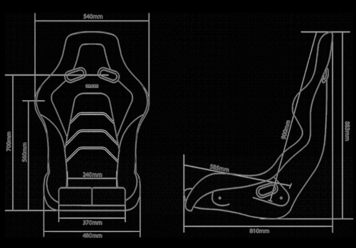 Braum Falcon-Z Composite FRP Bucket Seat