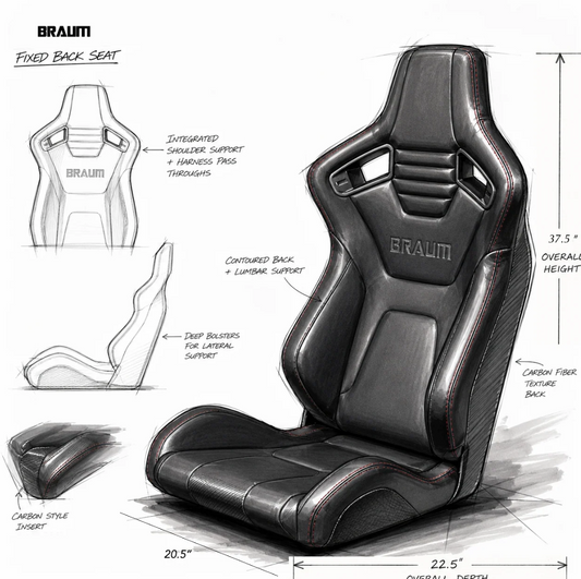 Braum Elite-X Series Fixed Back Sport Seat