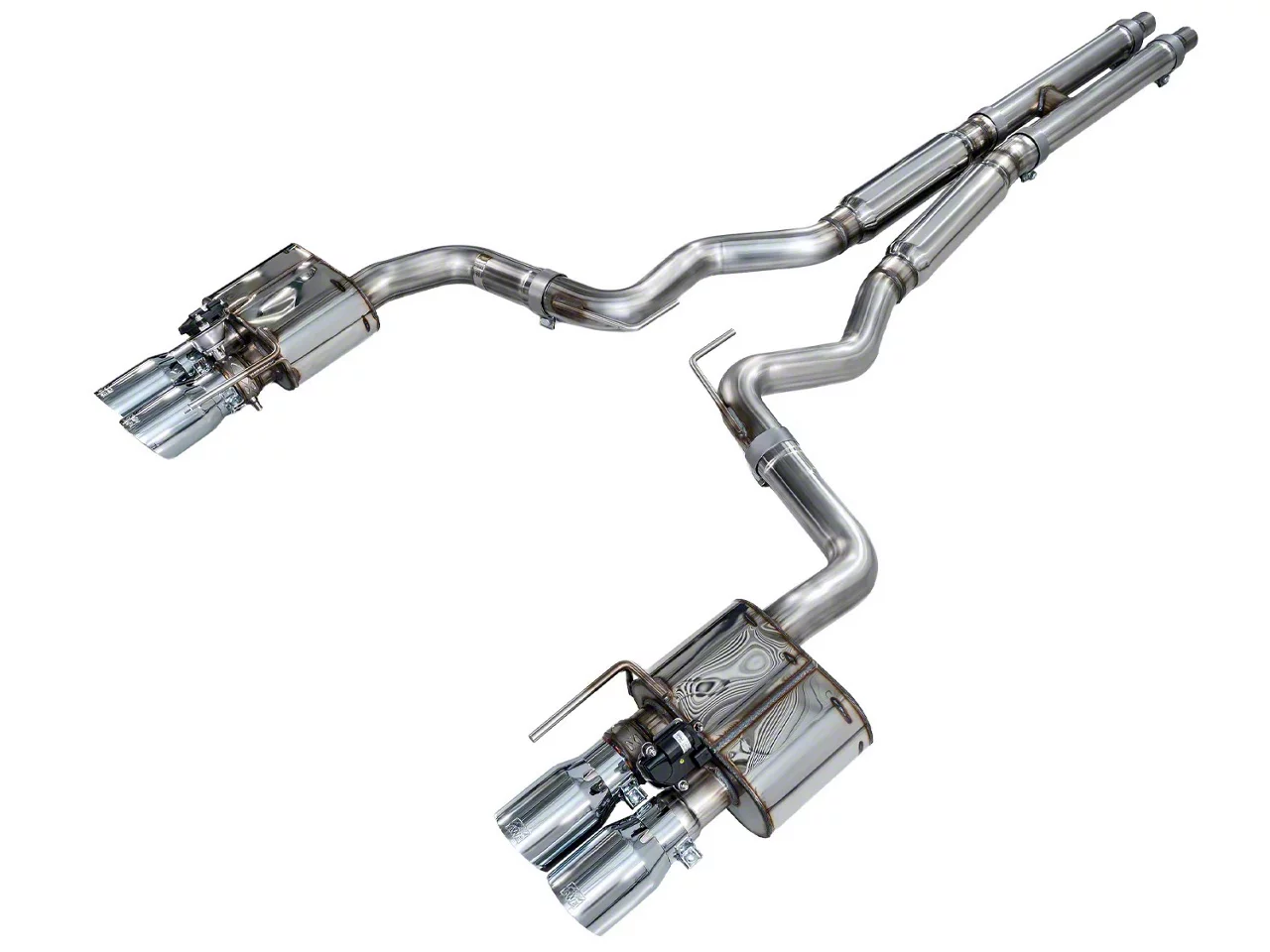 2018-2023 Mustang GT AWE Tuning SwitchPath Exhaust Chrome Silver Tips