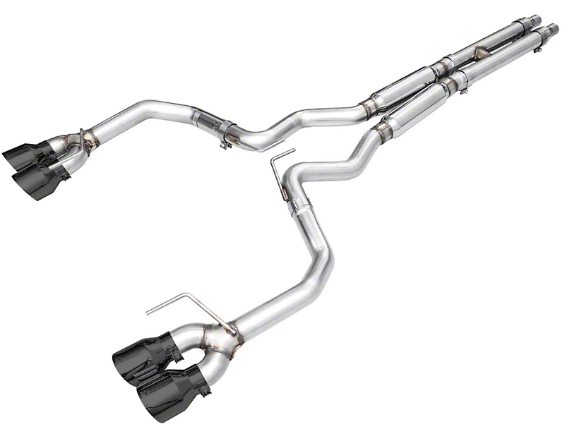 2024-2025 Mustang GT w/ Active AWE Track Edition Cat-Back Exhaust with Diamond Black Tips