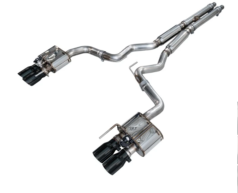 2018-2023 Mustang GT AWE Tuning SwitchPath Exhaust Diamond Black Tips