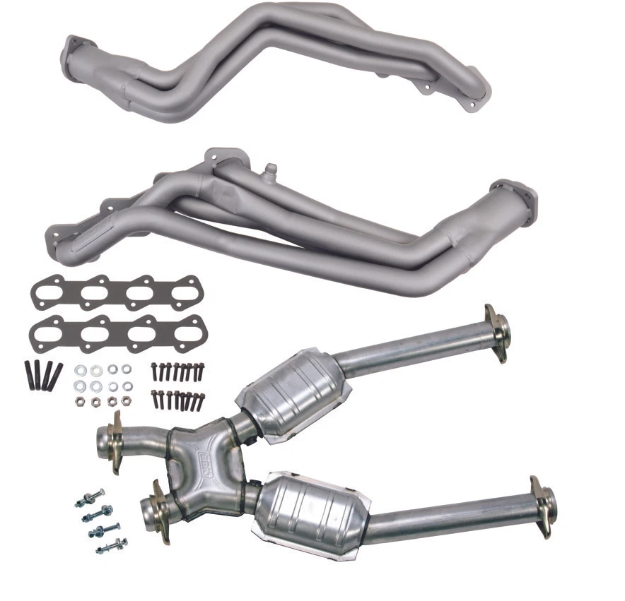 1999-2004 Mustang Cobra Mach 1 1-5/8 BBK Long Tube Headers High Flow Cats