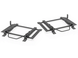 Corbeau Trailcat Reclining Seats Black Vinyl White Stitching Pair