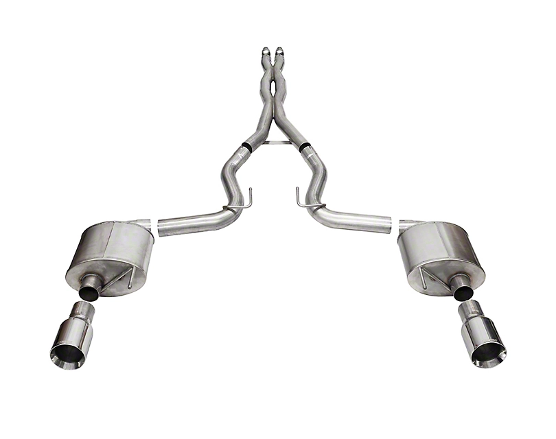 2024-2025 Mustang GT Corsa Sport Cat-Back Exhaust Straight Cut Polished Tips