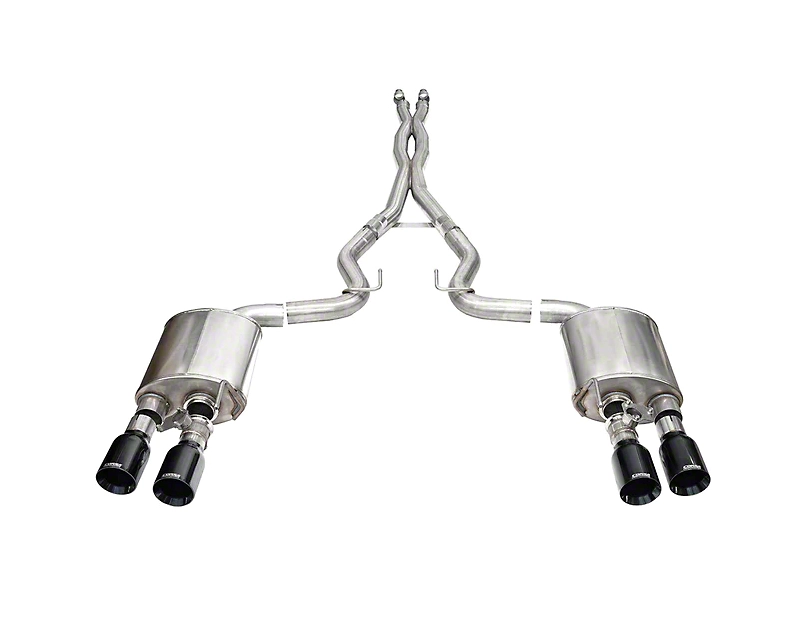2024-2025 Mustang Dark Horse Corsa Xtreme Valved Cat-Back Exhaust with Straight Cut Black Tips