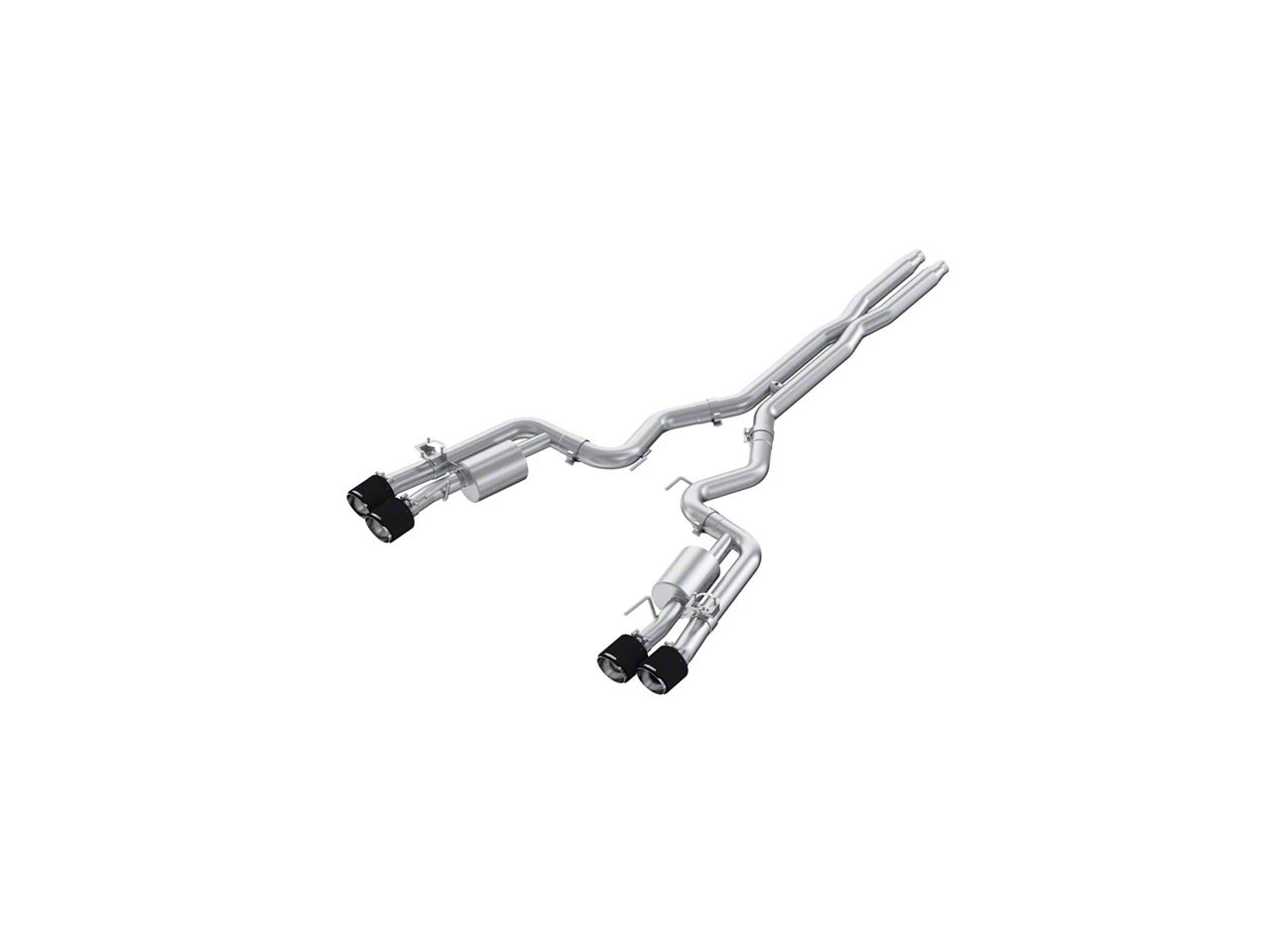 For 2024-2026 Mustang Dark Horse MBRP Armor Pro Cat Back Dual Carbon Fiber Tips