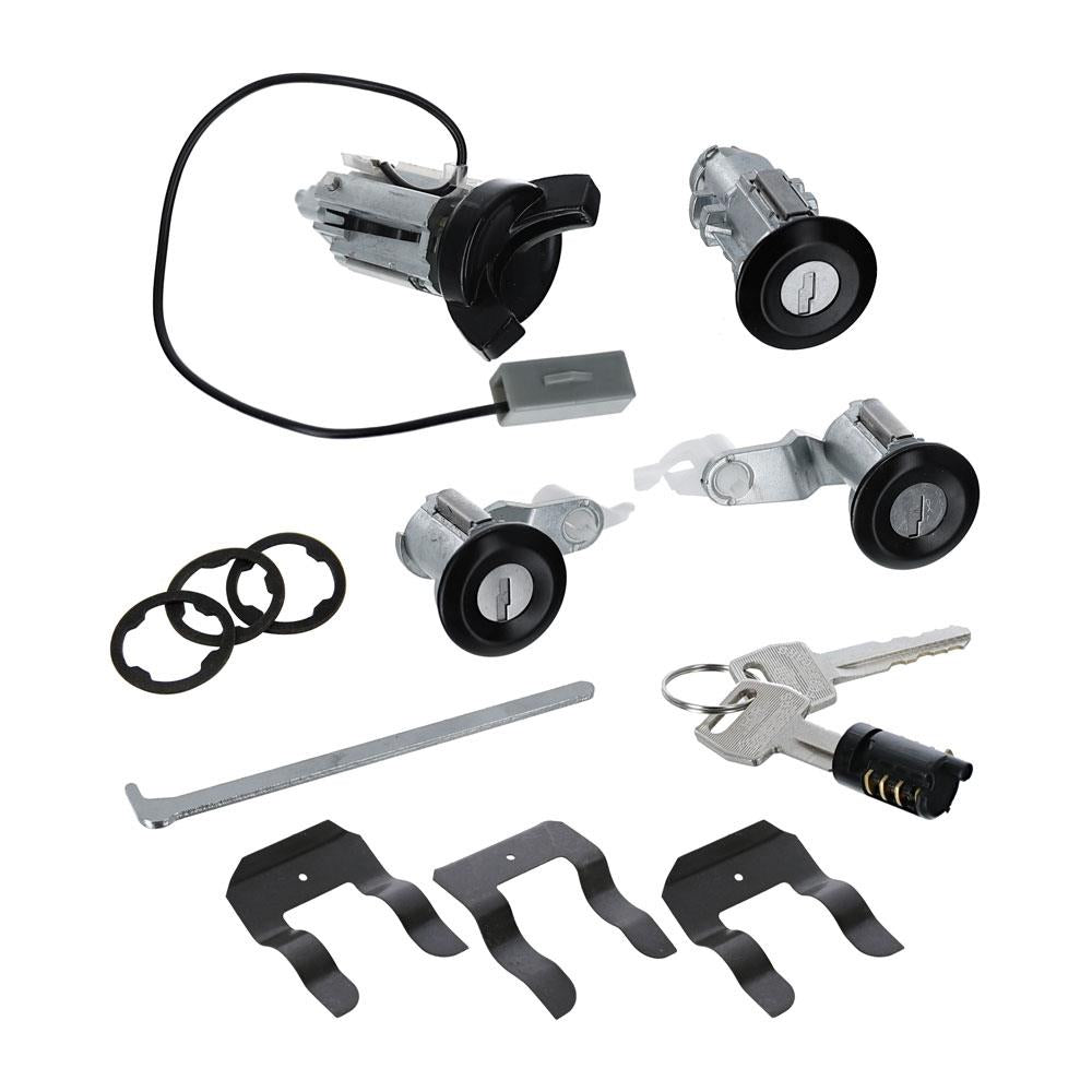 1979-1993 Mustang Black Bezel Single Key Lock Conversion Kit
