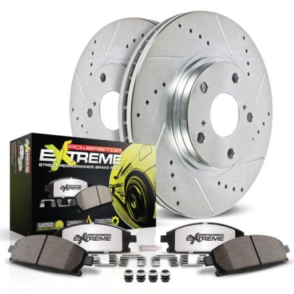 1994-2004 PowerStop Z26 Street Warrior Brake Rotor and Pad Kit; Rear