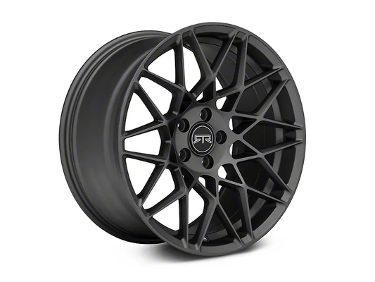 2005-2025 Mustang RTR Tech Mesh Satin Charcoal Wheel Rear Only 20x10.5