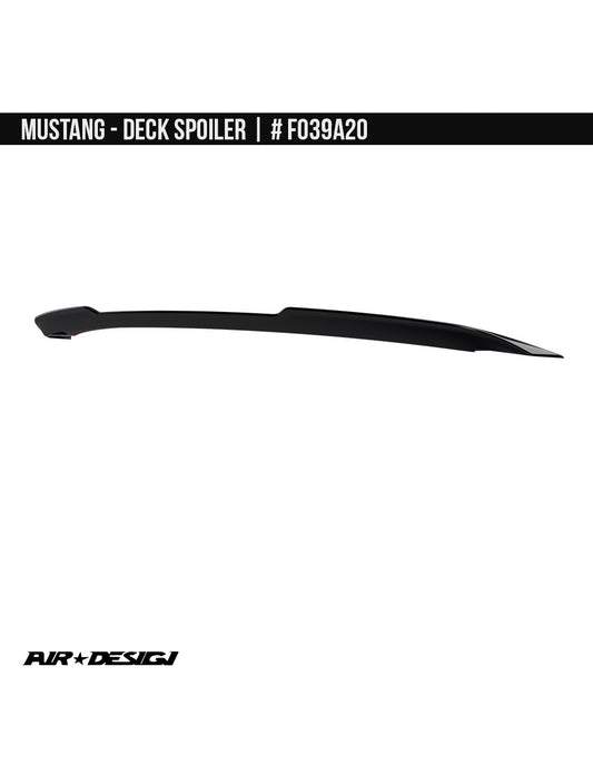 2024-2025 Mustang Air Design Deck Spoiler; Gloss Black