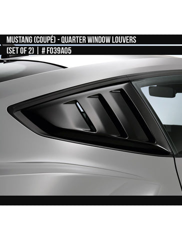 2024 Mustang Air Design Quarter Window Louver Set