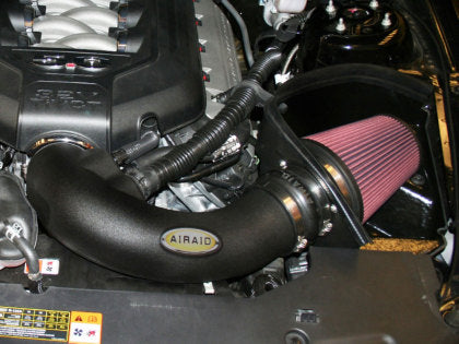 2011-2014 Mustang GT Airaid Race MXP Series Cold Air Intake with Red SynthaFlow Oiled Filter