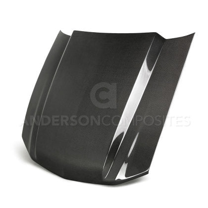 2013-2014 Mustang GT, V6 Anderson Composites 4-Inch Type-CJ Cowl Hood Carbon Fiber 2010-2014 GT500)